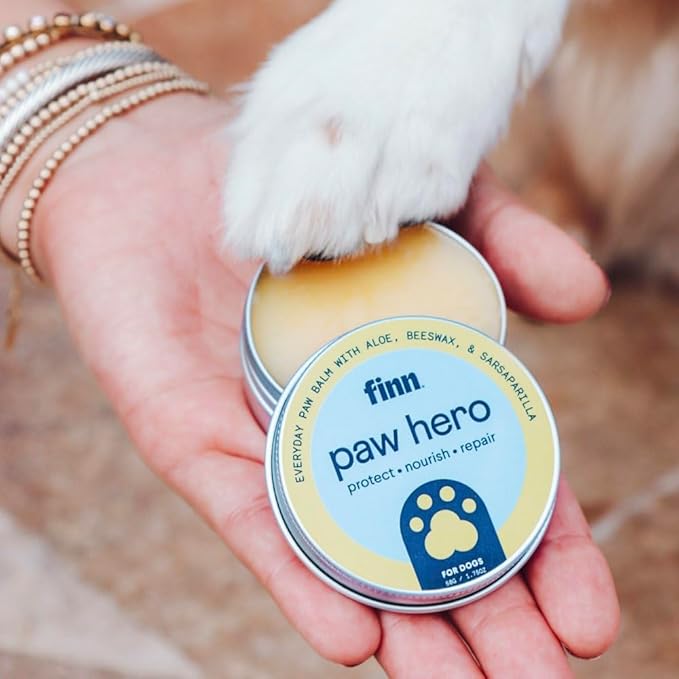 Finn Paw Hero | Natural Revitalizing Dog Paw Balm | Protect, Nourish & Repair from Wear, Damage & Dryness - 1.75 oz-PurrikoPets
