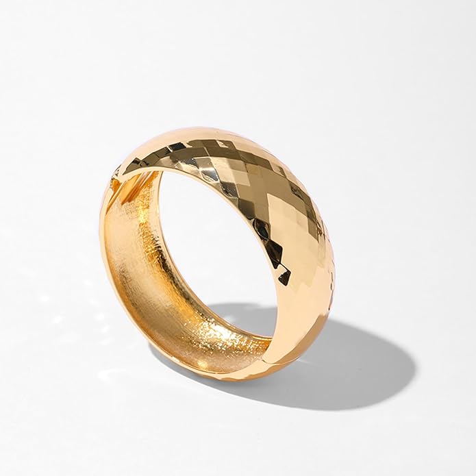 YMBYCM Chunky Bangle Bracelets for Women Trendy Wide Chunky Cuff Bracelets Wrap Bracelet