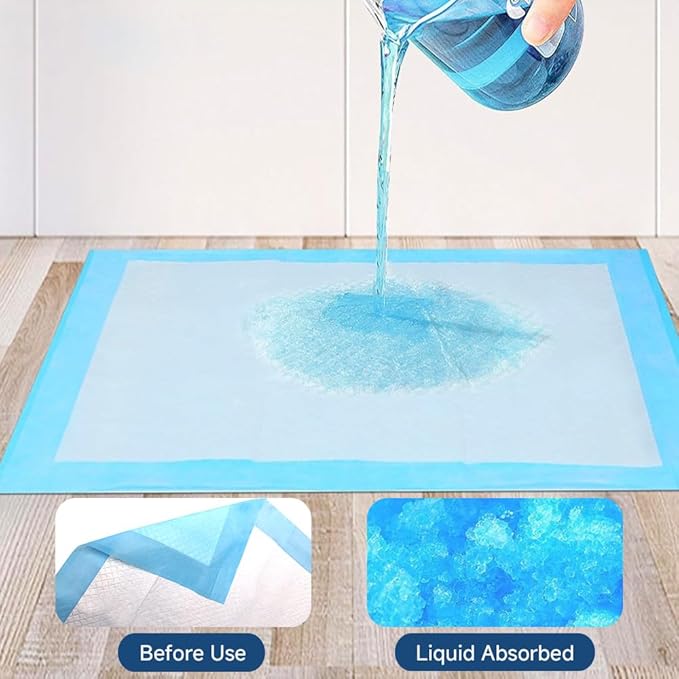 50 Count 28” x 34” XL Disposable Dog Pee Pads, Super Absorbent Leakproof Quick Drying Puppy Pee Pads for Dogs, Extra Large Disposable Dog Training Pads-PurrikoPets