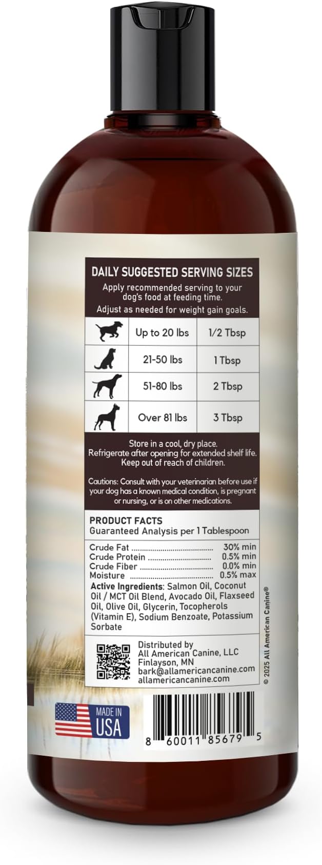 Dog Weight Gainer Liquid – High Calorie Dog Food Supplement for Rapid Weight Gain, Mass, and Recovery – Appetite Stimulant – 60 Servings-PurrikoPets