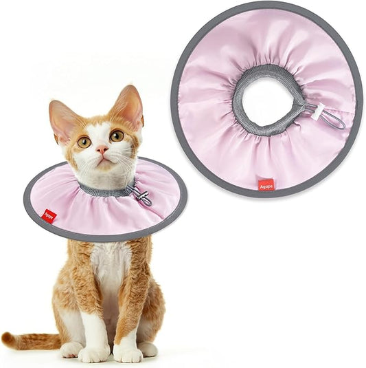 Agape Soft Cat Cone, Lightweight Recovery Collar for Cats to Stop Licking and Scratching After Surgery, Comfy Kitten Cone for Wound Care, Cute E Collar Alternative for Small, Medium, and Large Cats-PurrikoPets