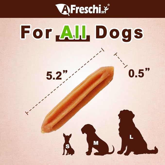 Afreschi Natural Turkey Treats Mini Bars – 16 oz, USA-Sourced Trukey, All-Natural, Hypoallergenic, Low-Fat, Healthy & Easily Digestible, Puppy & Training Snack-PurrikoPets