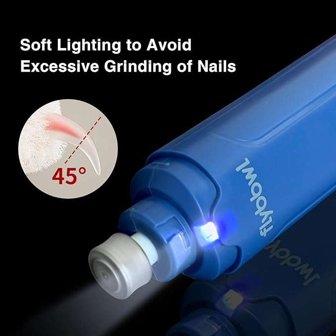 Dog Nail Grinder Quiet: Silent Grind Pro Dog Nail Trimmers - Cat Nail Clippers for Indoor Cats - Dog Nail Trimmers for Large Medium Small Dogs and Cats-PurrikoPets