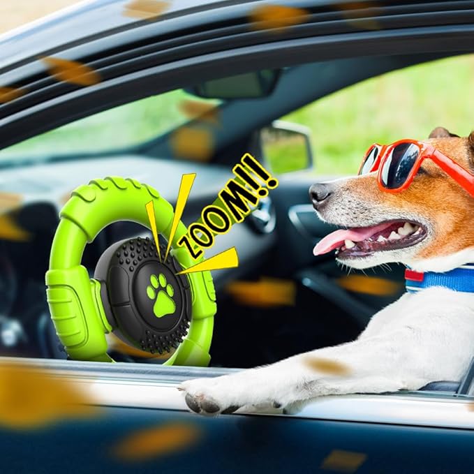 Dog Toys for Aggressive Chewers Large Medium Small Breed Indestructible Durable Tough Squeaky Dog Chew Toys to Keep Them Busy Nylon Rubber Interactive Dog Toys-PurrikoPets