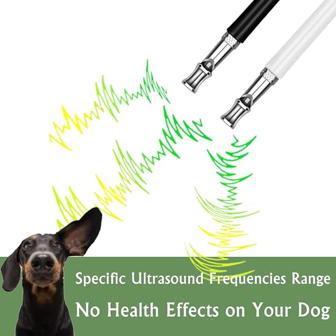 Dog Whistle - Stop Barking Neighbors Dog, Ultra-Wide Frequency Ultrasonic Silent Dog Whistle for Dog, 2 Pack Professional Recall Dog Training Whistles-PurrikoPets
