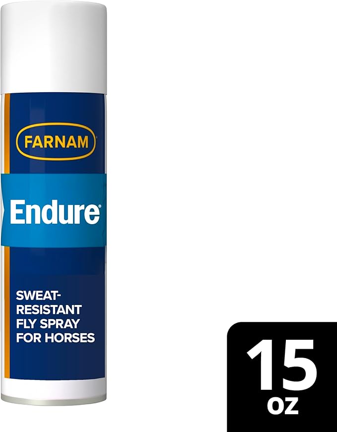 Farnam Endure Sweat-Resistant Fly Spray for Horses, Protects Against Lyme Disease, 15 oz-PurrikoPets