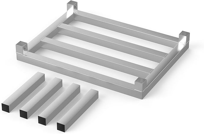 18 in X 24 in. Aquarium Stand | Industrial Style Aluminum Fish Tank Base with Open Frame Design-PurrikoPets