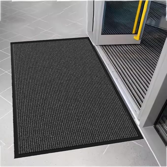 Door Floor Mat Commercial Grade Large Size 3' x 10'Heavy Duty Tough Entry Collection Slip Skid Entrance Mat with Rubber Backing Low Profile and Easy to Clean Indoor Outdoor Rug-PurrikoPets