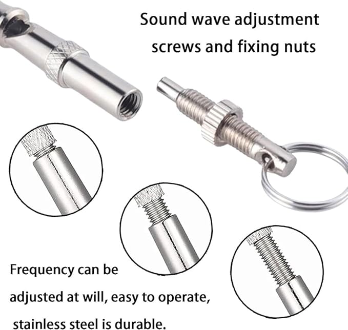 2 Pack Ultrasonic Dog Whistles - Stop Dog Barking, Professional Silent Recall Training Whistle, Ultra-Wide Frequency for All Dog Breeds-PurrikoPets