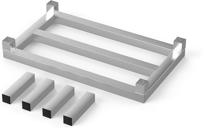 14 in X 24 in. Aquarium Stand | Industrial Style Aluminum Fish Tank Base with Open Frame Design-PurrikoPets