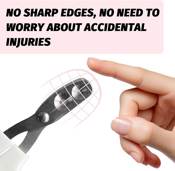 2 PCS Bearded Dragon Nail Clippers, Cat Nail Trimmer, Stainless Steel Cat Claw Clippers, with (White + Pink) Files * 2, Suitable for Reptiles, Novice Pet Families (Orange + Rose Red)-PurrikoPets