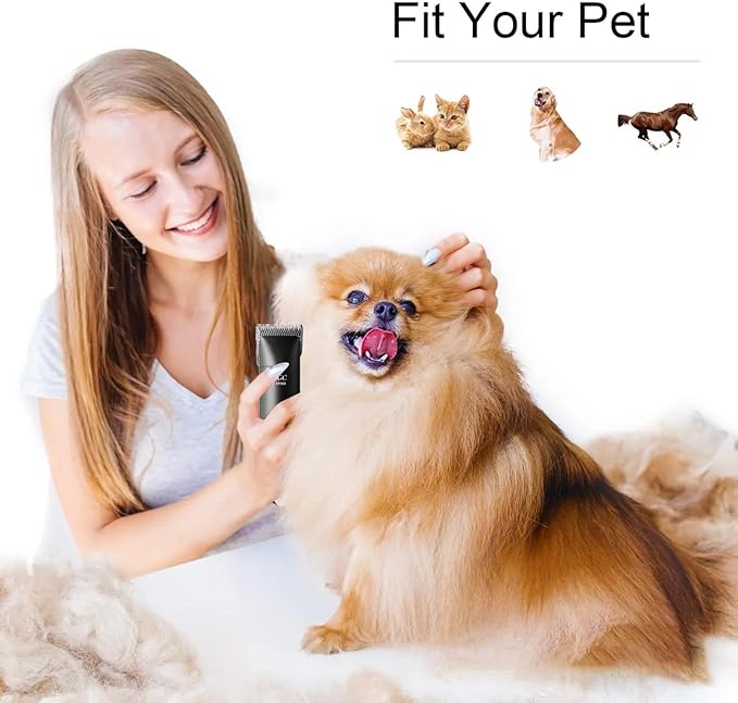 2PCS 10W Wide Blades for Dog Grooming Blades Compatible with Andis,Oster A5,Wahl km10 Dog Clippers, Detachable Dog Clipper Blade for Dog Cat Horse Animal,Size-#10W, 1/16-Inch Cut Length (1.5mm)-PurrikoPets