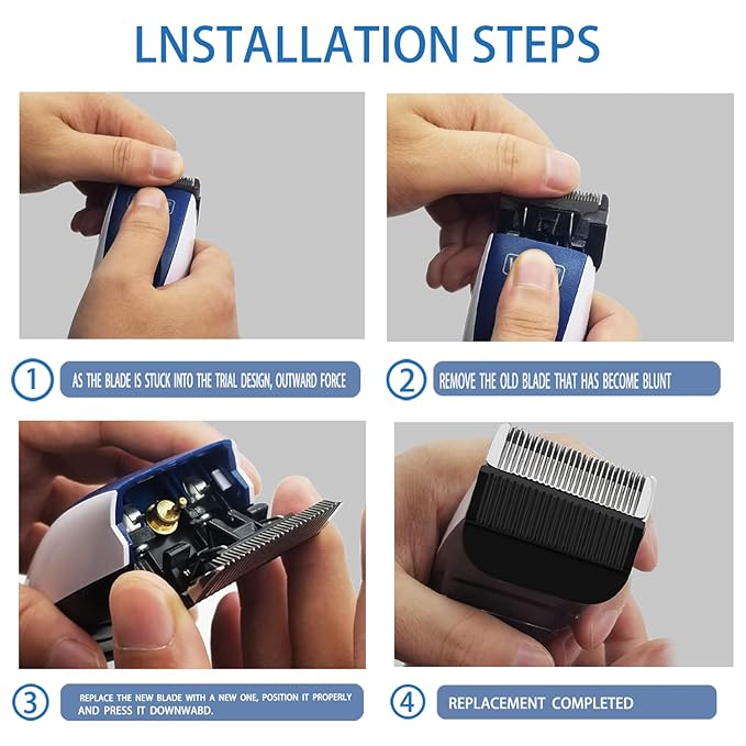 2 Pcs Hair clipper Detachable Replacement Blades, Compatible with wahls Models 6275LP/9179/9590/9590/9591/9639/96459649LP/9655/79434/79434/79003/79005-MODEL 216779005-MODEL 2167767 Hair Clippers-PurrikoPets
