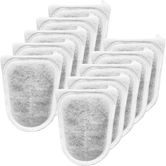 10 Pack Large Replace Filter Cartridge for Whisper EX Filter, Fish Tank Carbon Filter Cartridges for Aquarium, Compatible with Whisper EX30/EX45/EX70 Filters-PurrikoPets