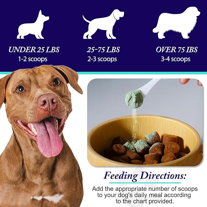 Dog Teeth Cleaning Powder - Dog Dental Powder - Plaque Off Pet Tooth Cleaning lab co - Targets Tartar & Reduces Plaque & Bad Breath - Teeth Cleaning Made Easy-PurrikoPets