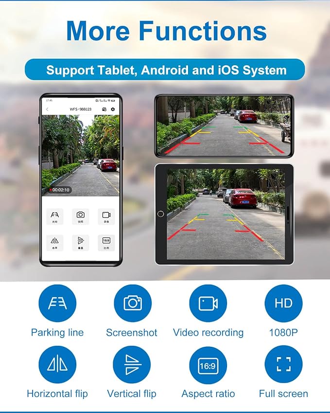 1080P Magnetic Wireless Backup Camera, 90 Days Standby Rechargeable Battery, Waterproof Rear/Front View Camera for Hitching Boat Trailer Horse Pickup RV Car for iPhone iPad Android-PurrikoPets