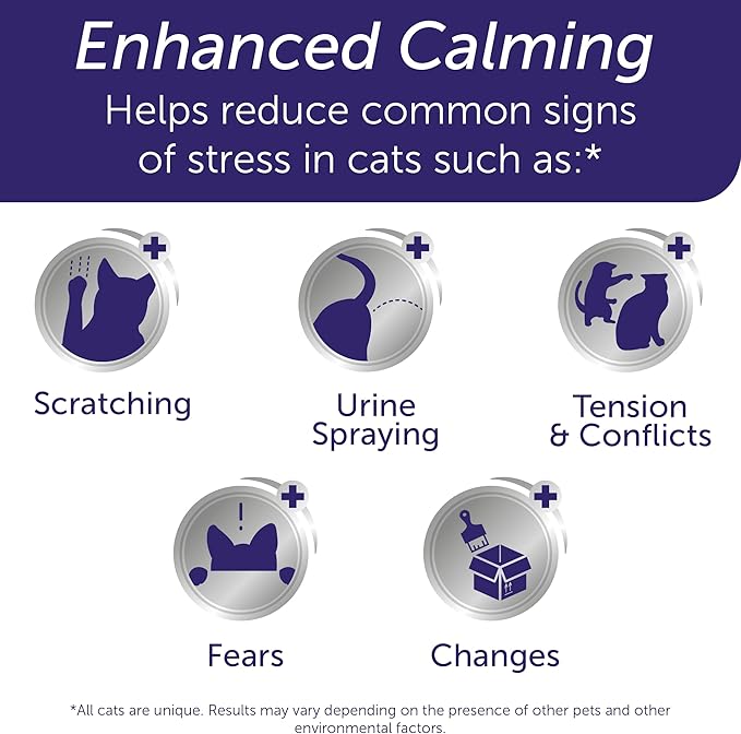 FELIWAY Optimum Cat, Enhanced Calming Pheromone Diffuser: 1 Diffuser Kit & 3 Refills-PurrikoPets