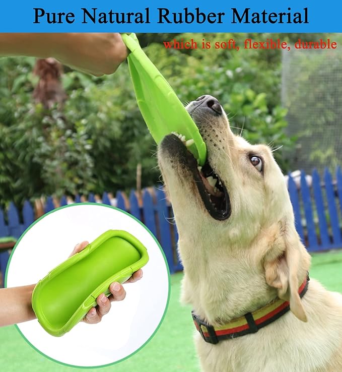 Dog Flying Disc, 2 Pack Dog Flyer Toys, Soft Rubber Interactive Lightweight Flying Disc Dog Toy for Small Large Dogs - Floats in Water & Safe on Teeth, 7.2 inch.-PurrikoPets