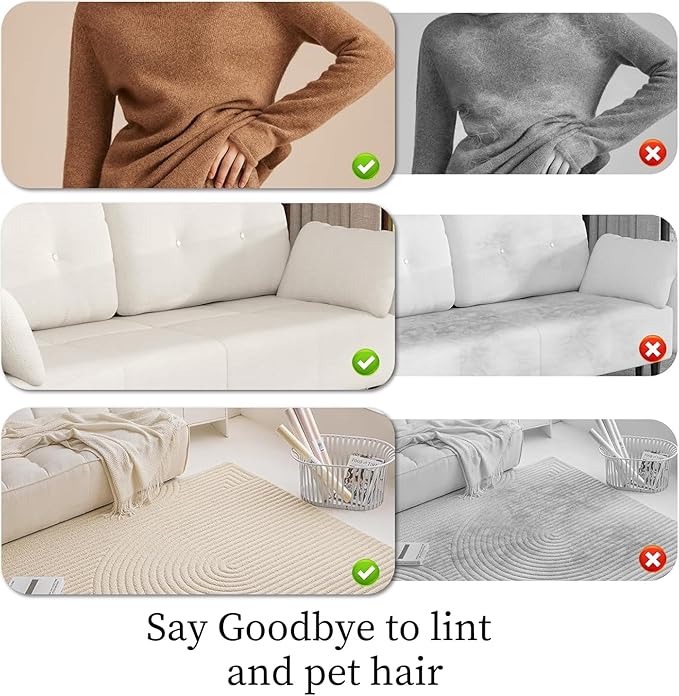 3PC Pet Hair Removal Glove for Cats & Dogs, 2025 Newly Upgraded Five-Finger Electrostatic Pet Hair Gloves, Reusable Pet Hair Remover Tool for Furniture, Car, Couch, Carpet, Clothes-PurrikoPets