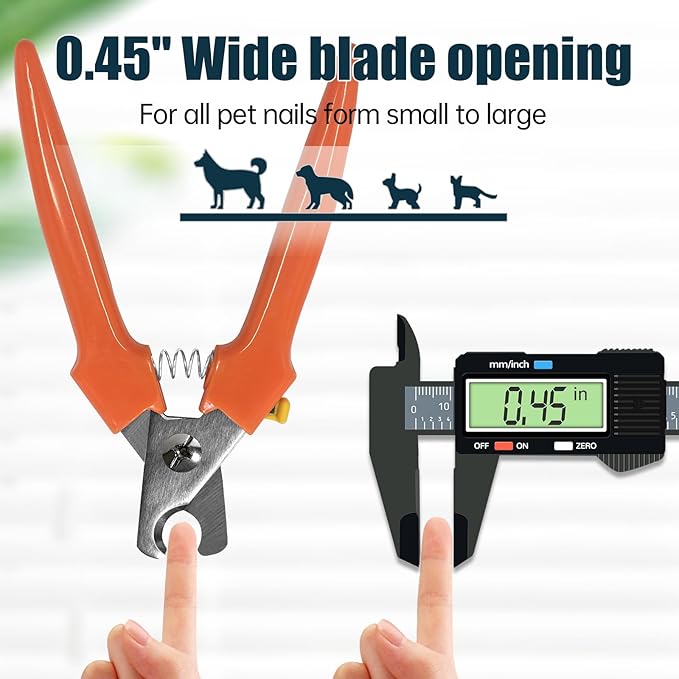 Dog Nail Clippers 767C – Heavy Duty Nail Trimmers for Large & Small Breeds, Easy-to-Use Pet Clippers for Thick Nails, Dog Toenail Clippers for Large Dogs-PurrikoPets