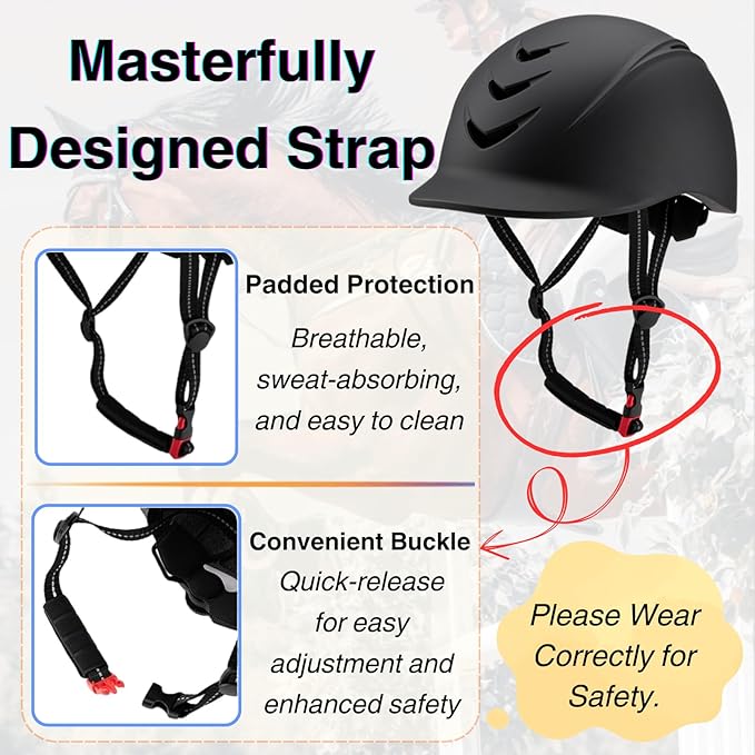 Equestrian Set - Helmet and Gloves for Horseback Riding and Training - Horse Riding Safety Gear Helmets Equestrian Equi-Pro Gear Gloves for Women, Man-PurrikoPets