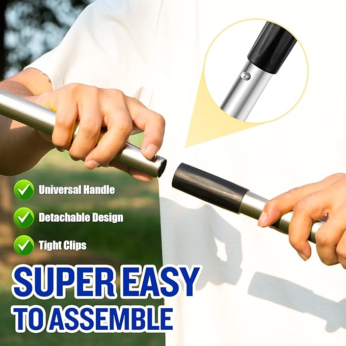 Dog Pooper Scooper, Tray Rake and Spade 3 Pack Poop Scoop Adjustable Long Handle Metal with Bin for Pet Waste Removal, No Bending Clean Up for Large and Small Dogs-PurrikoPets