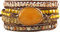 ZOSOJONA Women Wrap Bracelet Boho Natural Jasper Crystal Stone Beads Strand Bracelets
