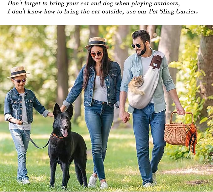 Dog Sling Carrier for Small Dogs - Front Dog Carrier with Adjustable Strap - Hands Free Pet Papoose Bag for Chest - Suitable for Puppy, Small Dogs, and Cats for Outdoor Travel,15 lbs-PurrikoPets