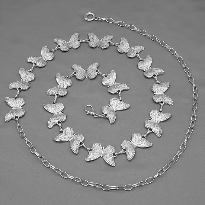 Waist Chain Belts Women Girls Metal Belly Link Adjustable Waist Belt for Jeans and Dress