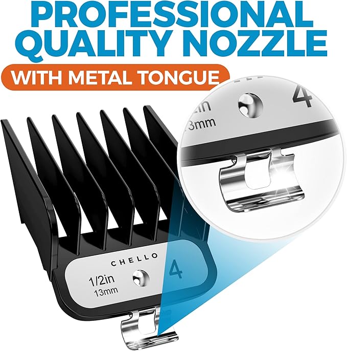 Full Metal Professional Dog Clippers for Grooming, Rechargeable, Low Noise Cordless, Pet Hair Clippers for Large Dogs, Heavy Duty Use with LED Display-PurrikoPets