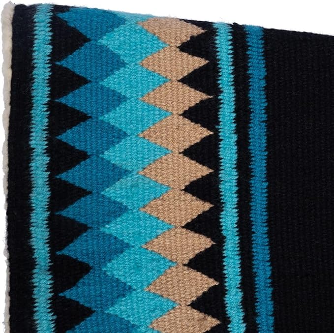 Fleece Bottom Contoured Saddle Pad - 34" x 40" | New Zealand Wool Top | 3/4" Felt Core | Contoured Fit | Hypoallergenic Fleece Lining | Weighs 8 lbs-PurrikoPets