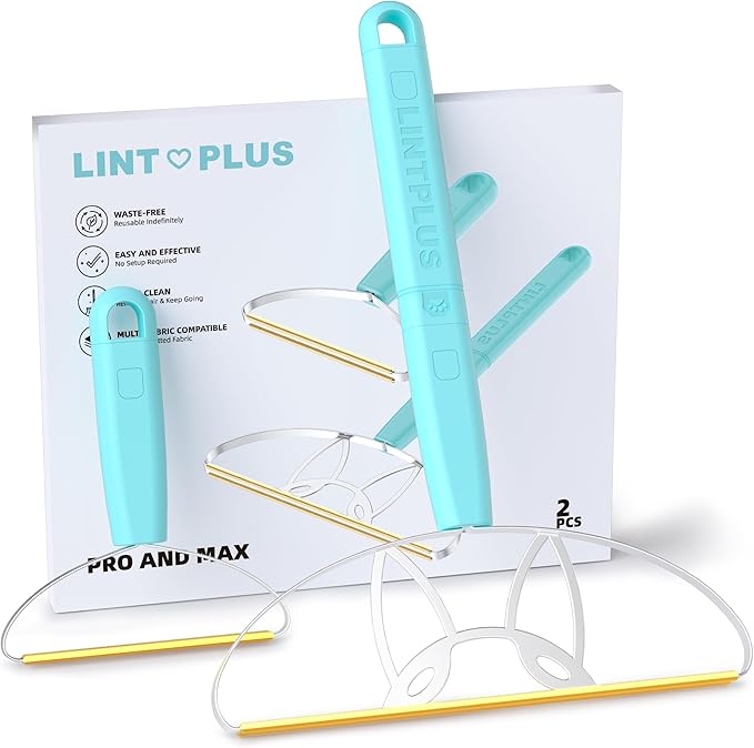 Flex MAX & Pro Pet Hair Remover Kit by LINTPLUS - Dog & Cat Hair Removal Tool for Furniture, Carpets, Rugs & Couches - Easy to Use, Reusable Carpet Scraper for Pet Hair-PurrikoPets