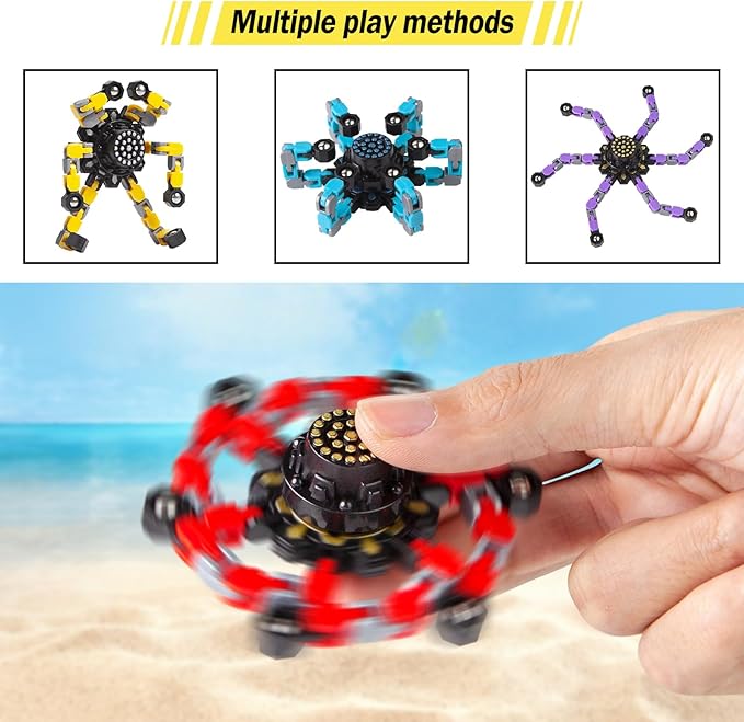 Fidget Spinners for Kids and Adults Stress Relief Sensory Fidget Toys for Boys and Girls Fingertip Gyros Toy Sensory Toy for Kids 2 Pcs Party Favors-PurrikoPets
