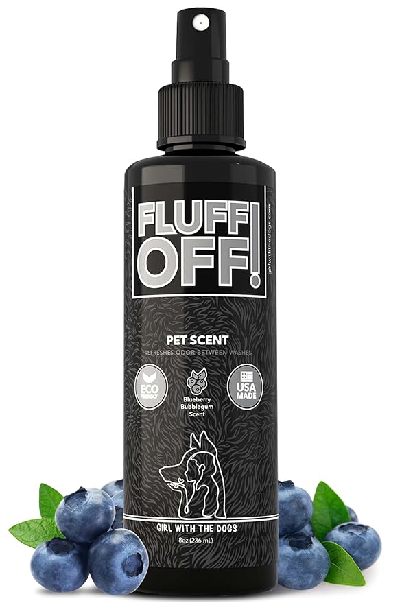 FLUFF OFF Pet Scent (Blueberry Bubblegum) 8 Oz - for Cats and Dogs - Made in USA-PurrikoPets