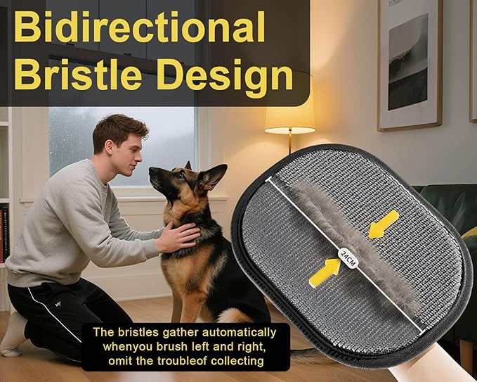 2Pcs Electrostatic Gloves Pet Hair Removal, Reusable Cat & Dog Hair Remover for Couch, Furniture, Carpet, Curtain, Upgraded Animal Fur Removal Tool, Cat Grooming Gloves-PurrikoPets