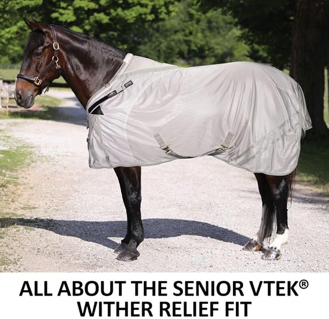 Dura-Tech RipGuard Adjusta-Fit Horse Fly Sheets | Self-Repairing Durability | Enhanced UV & Insect Protection | Ideal for All Horse Breeds-PurrikoPets