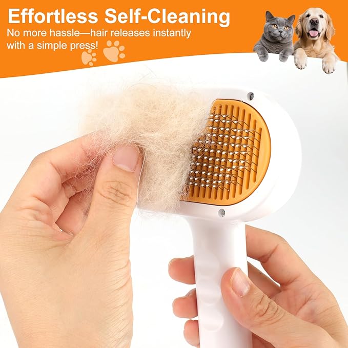 3-in-1 Pet Steam Brush Set for Dogs & Cats, Grooming Comb with Spray, Defur Tool, Water-Assisted Hair Removal, Spritz Brush, Multi-Purpose Kit, Undercoat Rake, Deshedding Brushes, Dematting Brush.-PurrikoPets