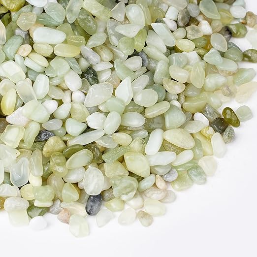 5 lbs Jade Pebbles for Indoor Plants, 1/5 Inch Succulent and Cactus Pebbles, Decorative Gravel for Vases, Bamboo,Terrarium, Crafts, Cactus-PurrikoPets