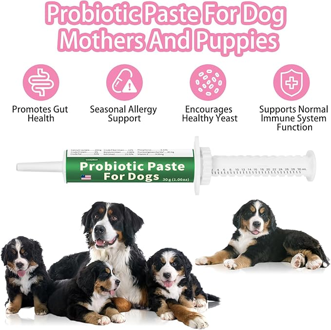 4 in 1 Whelping Kit for Dogs - Whelping Calcium Paste, Probiotic Paste, Fading Puppy Support & Puppy Milk Replacer - Essential Dog Whelping Supplies for Safe Delivery, Strong Puppies & Nursing Support-PurrikoPets