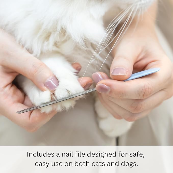AIXINPET Dog & Cat Nail Clippers and Trimmers - with Free Nail File, Protective Guard to Avoid Over Cutting, Extra Sharp Blade - Suitable for Small to Large Dogs & Cats, Birds and Rabbits (Small)-PurrikoPets
