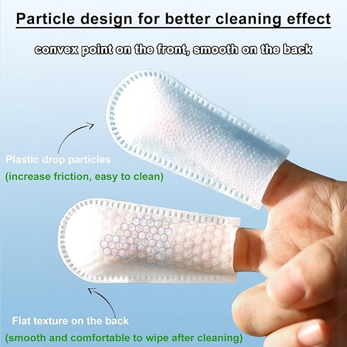 Dog Teeth Finger Wipes Cat Dental Finger Wipes, Puppy Teeth Cleaning Wipes, Pet Oral Care Pack of 50-PurrikoPets