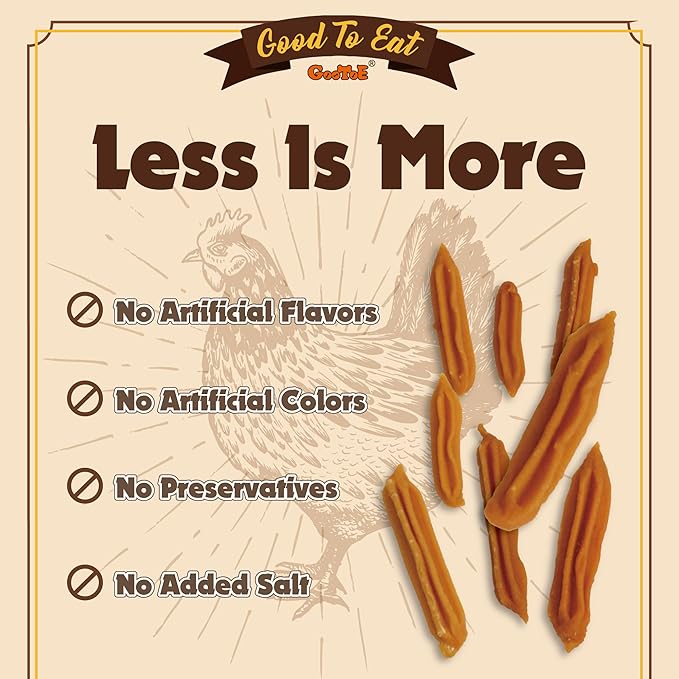 Gootoe Chicken Dog Treats – Chicken Sticks (Mini) 1.5 lb – All Natural, Grain-Free, Low Fat, Premium Training Chews, Healthy & Easily Digestible-PurrikoPets