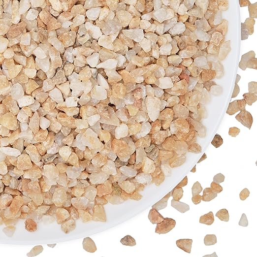 2.5 lbs Coarse Silica Sand for Indoor Plants, 1/5 Inch Natural Decorative Gravel for Vases, Aquariums, Terrarium, Fish Tank, Drainage Rocks for Potted Plants, Bamboo, Succulent, Crafts, Cactus-PurrikoPets
