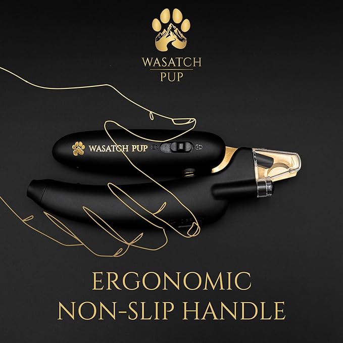 3-in-1 Dog Nail Trimmers and Pet Nail Clippers - Professional Grade with Stainless Steel Blades, LED & UV Light, and Nail Filer for Safety & Precise Toenail Pet Grooming - S to M Dogs-PurrikoPets