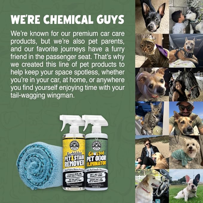 Ghosted Pet Odor Eliminator, Refresh Your Home, Car, Office, & More, from Chemical Guys (32 Fl Oz) - Fresh Citrus Scent - PCS10232-PurrikoPets