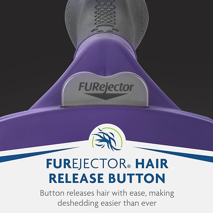 FURminator® deShedding Tool For Medium/Large Cats, Long Hair, Removes Loose Hair From Shedding-PurrikoPets