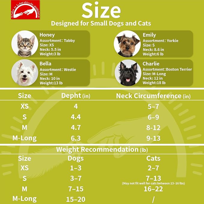 Agape Soft Dog Cone for Small Dogs & Cats, Comfy Dogs Recovery Collar After Surgery, Adjustable E Collar Alternative to Stop Licking, Protective Elizabethan Collars for Pup, Comfortable Dog Cones-PurrikoPets