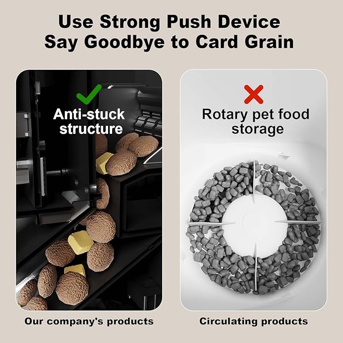 3-Cat Automatic Pet Feeder, 6L WiFi Cat Food Dispenser with APP Control, 1-10 Meal Programmable, Voice Recorder, Smart Alerts, Stainless Steel Bowls for Cats and Small Dogs (Black)-PurrikoPets