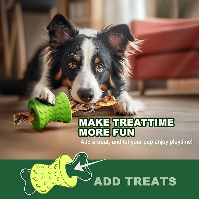 Dog Toys for Aggressive chewers, Indestructible Toy for Small Dogs Interactive Toy Dog chew Toys (Green + Blue)-PurrikoPets