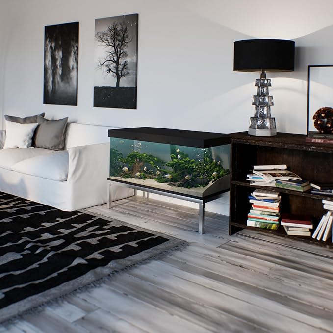 24 in X 48 in. Aquarium Stand | Industrial Style Aluminum Fish Tank Base with Open Frame Design-PurrikoPets